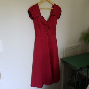 50's Style Red Dress
