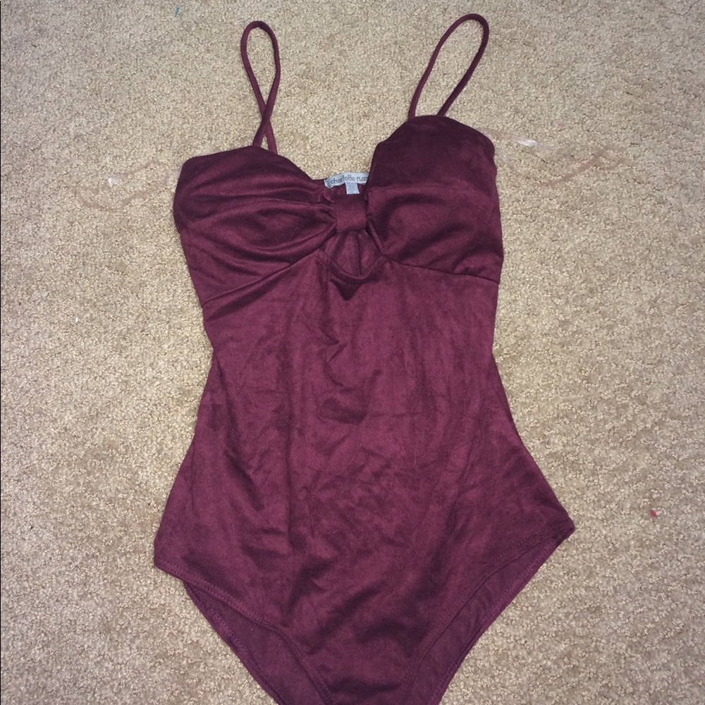 Burgundy Bodysuit