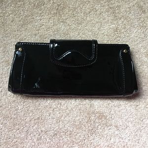 Patent leather clutch