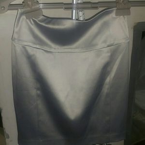 Grey Mini Skirt w/ Zipper and buckle details
