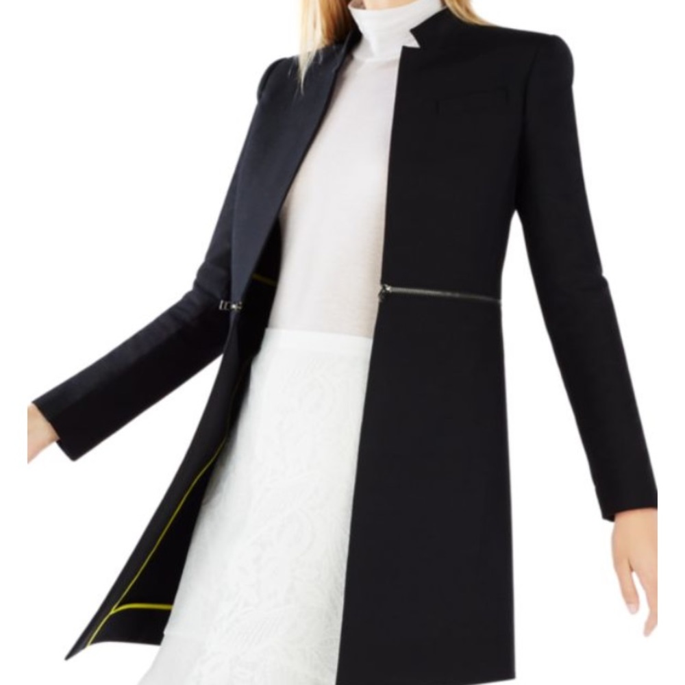 BCBGMAXAZRIA XXS Black Long Blazer