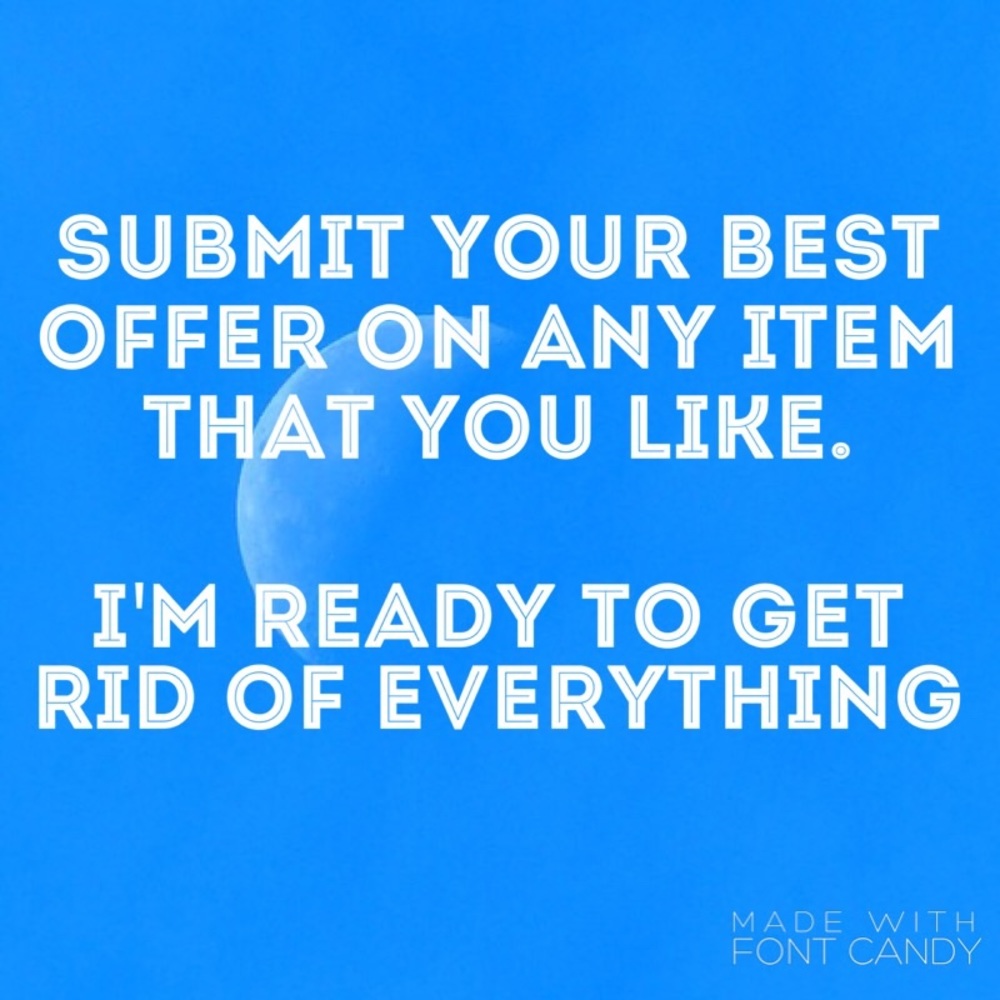 SUBMIT YOUR BEST OFFER!!
