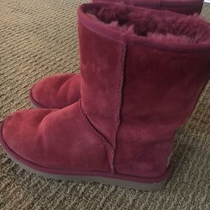 Maroon uggs