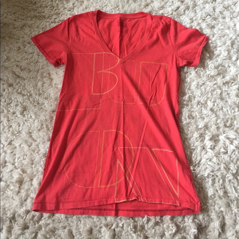 Burton Coral Graphic V Neck T Shirt