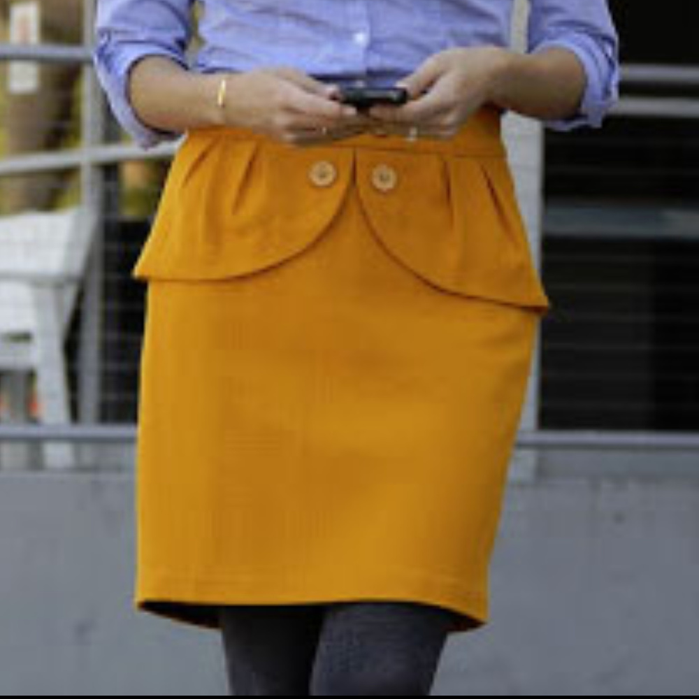 ANTHROPOLOGIE Leifsdottir Peplum Skirt 2, 0,  XS