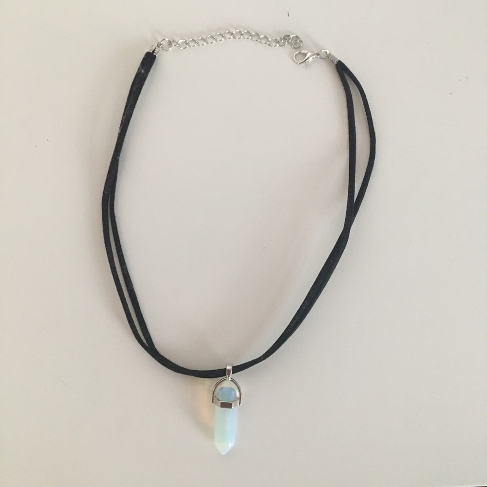 Blue/Grey Stone Necklace