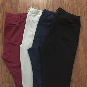 Lot of 4 Faded Glory Jeggings