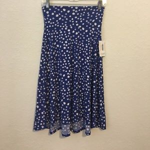 Lularoe Azure Blue and White Dots