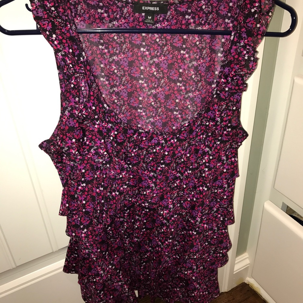 Bundle of 2 Express Ruffle Front Blouses