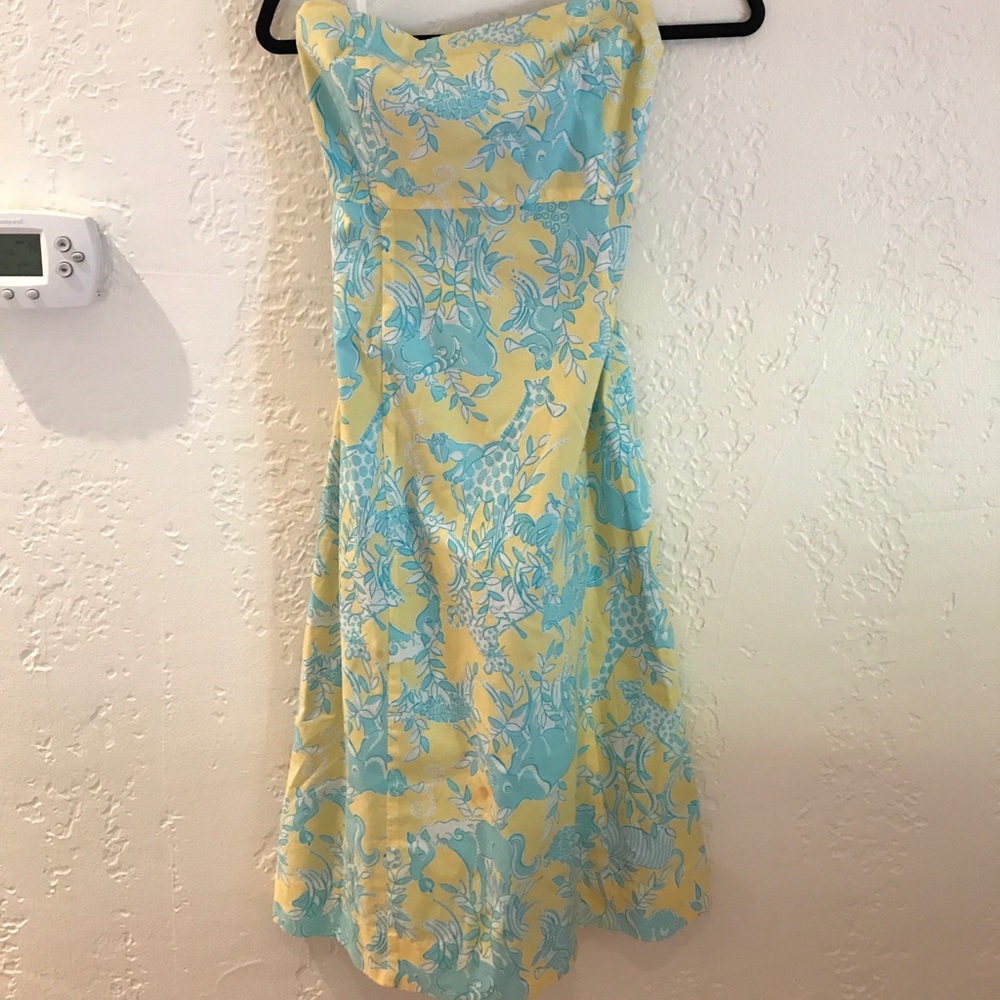 Lilly Pulitzer strapless dress