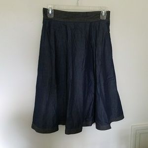 Chambray Circle Skirt