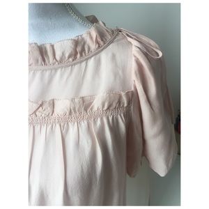 Marc by Marc Jacobs Silk Puff Sleeve Blouse
