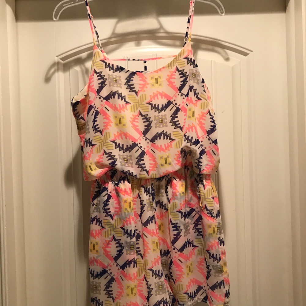 Aztec Printed Charlotte Russe Romper