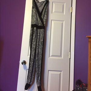 Gray and Black Jumpsuit
