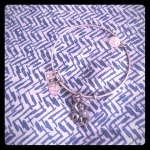 Alex & Ani Bracelet Silver Band Monkey