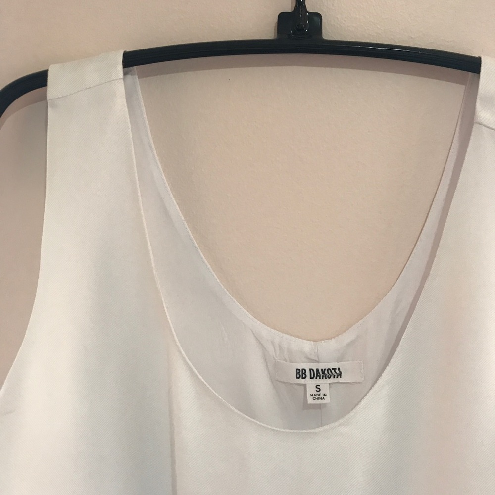 BB Dakota white layered dress