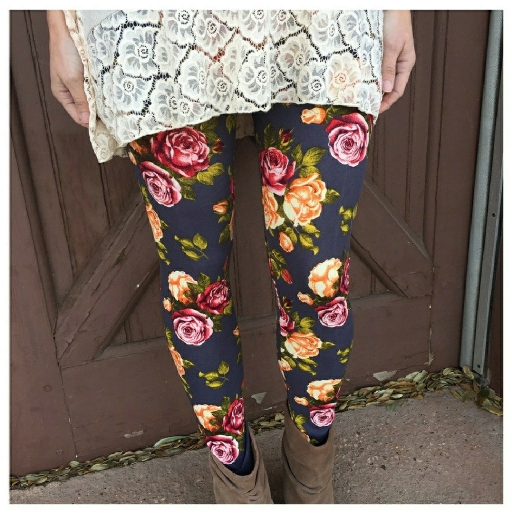 **No Longer Available**Floral leggings
