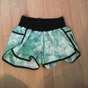 Lulu tiedye running shorts