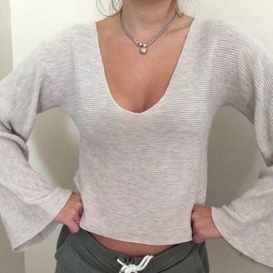 Free People bell sleeve sweater