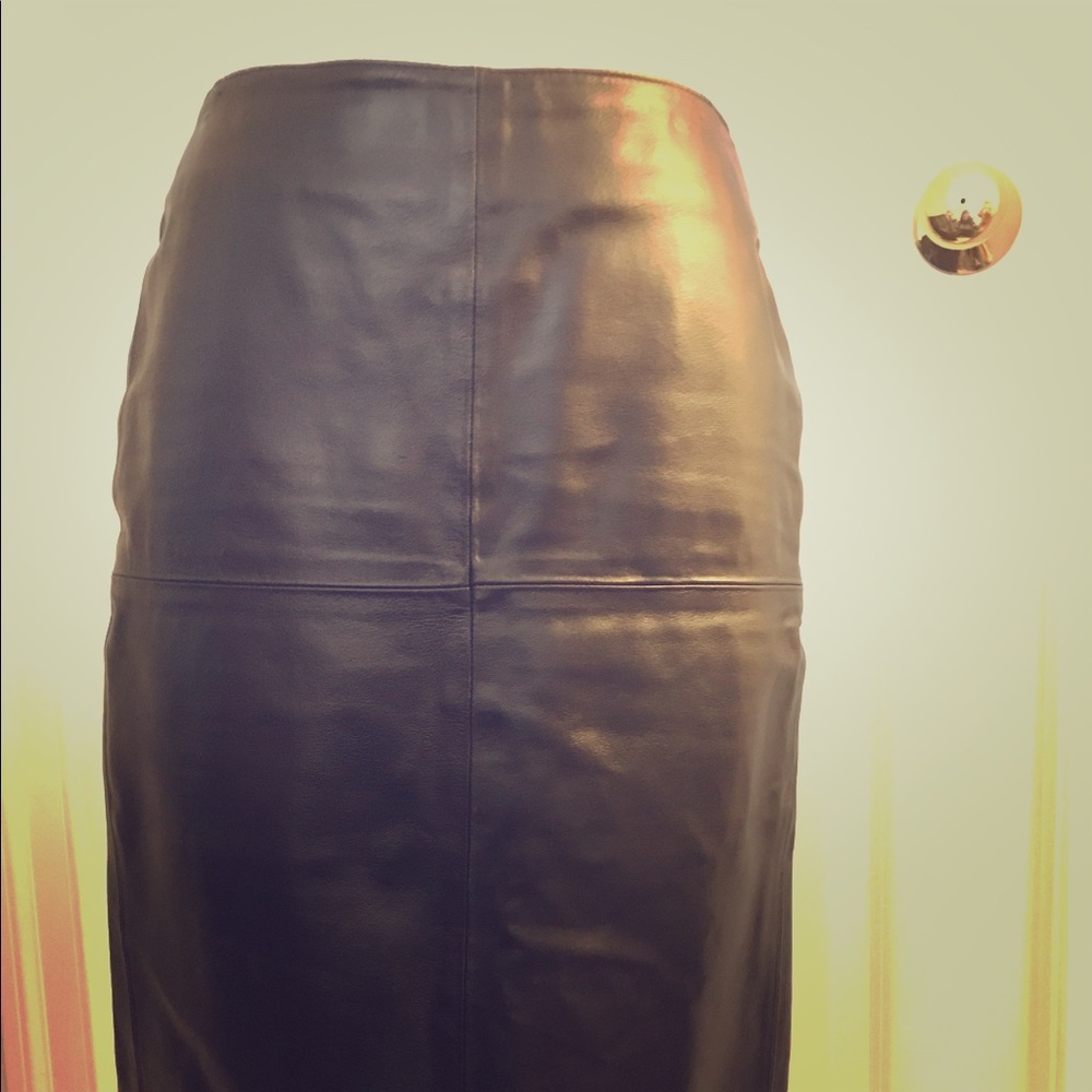 Leather Pencil Skirt