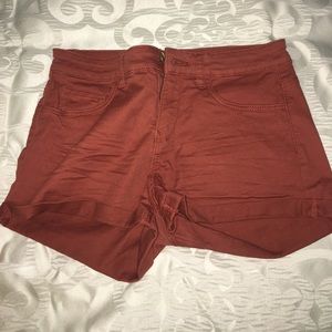 Shorts. Burnt orange. Never worn