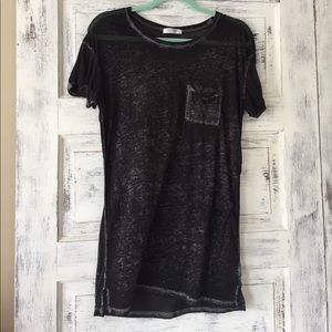 Black Burnout Tee