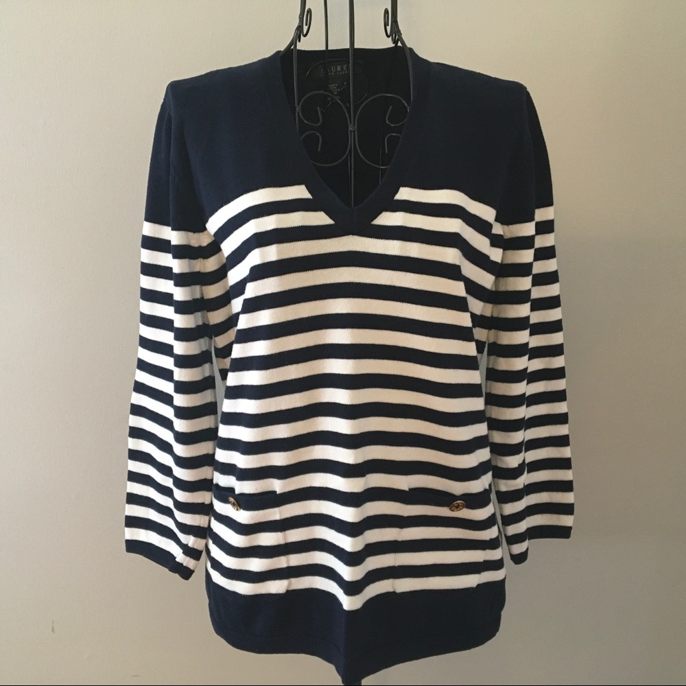 LAUREN Ralph Lauren Striped Nautical Sweater