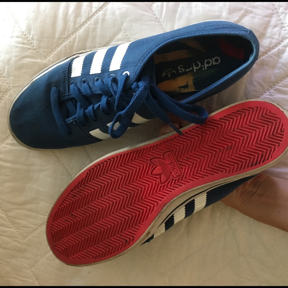 Blue striped Adidas women's size 11