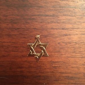 14 K gold Star of David Pendant