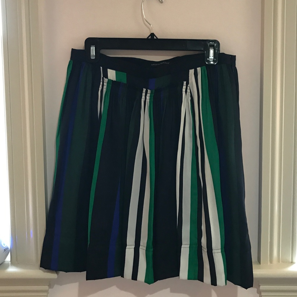banana republic striped skirt