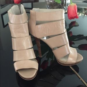Michael Kors Nude Leather Heel