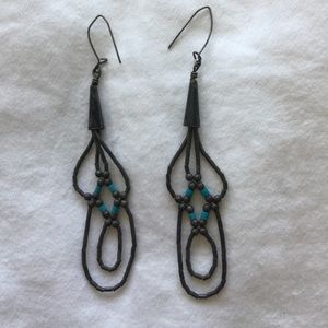 Vintage silver / turquoise earrings