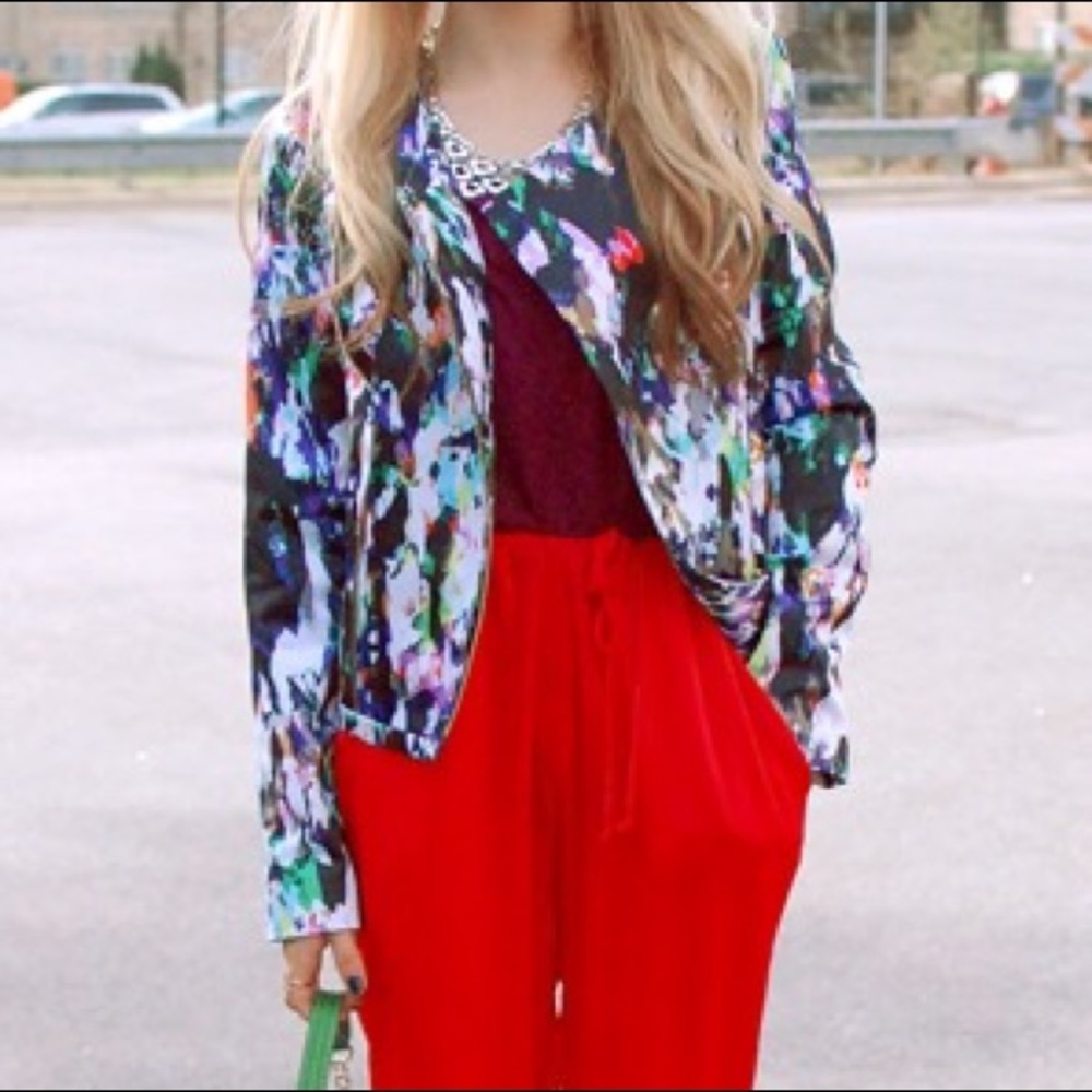 Forenza Asymmetrical Zip Blazer