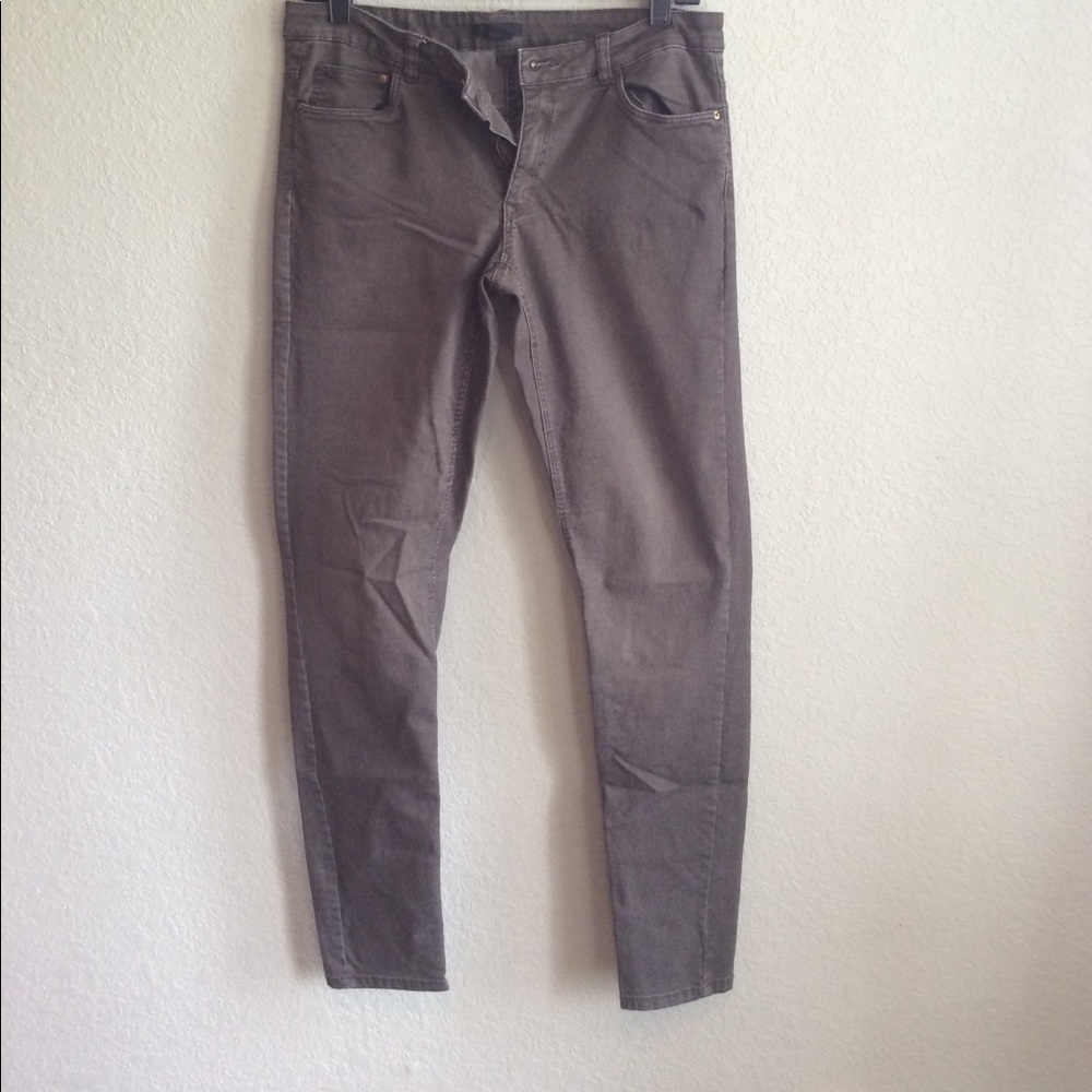 Army green jeans. H&M. Size 12.