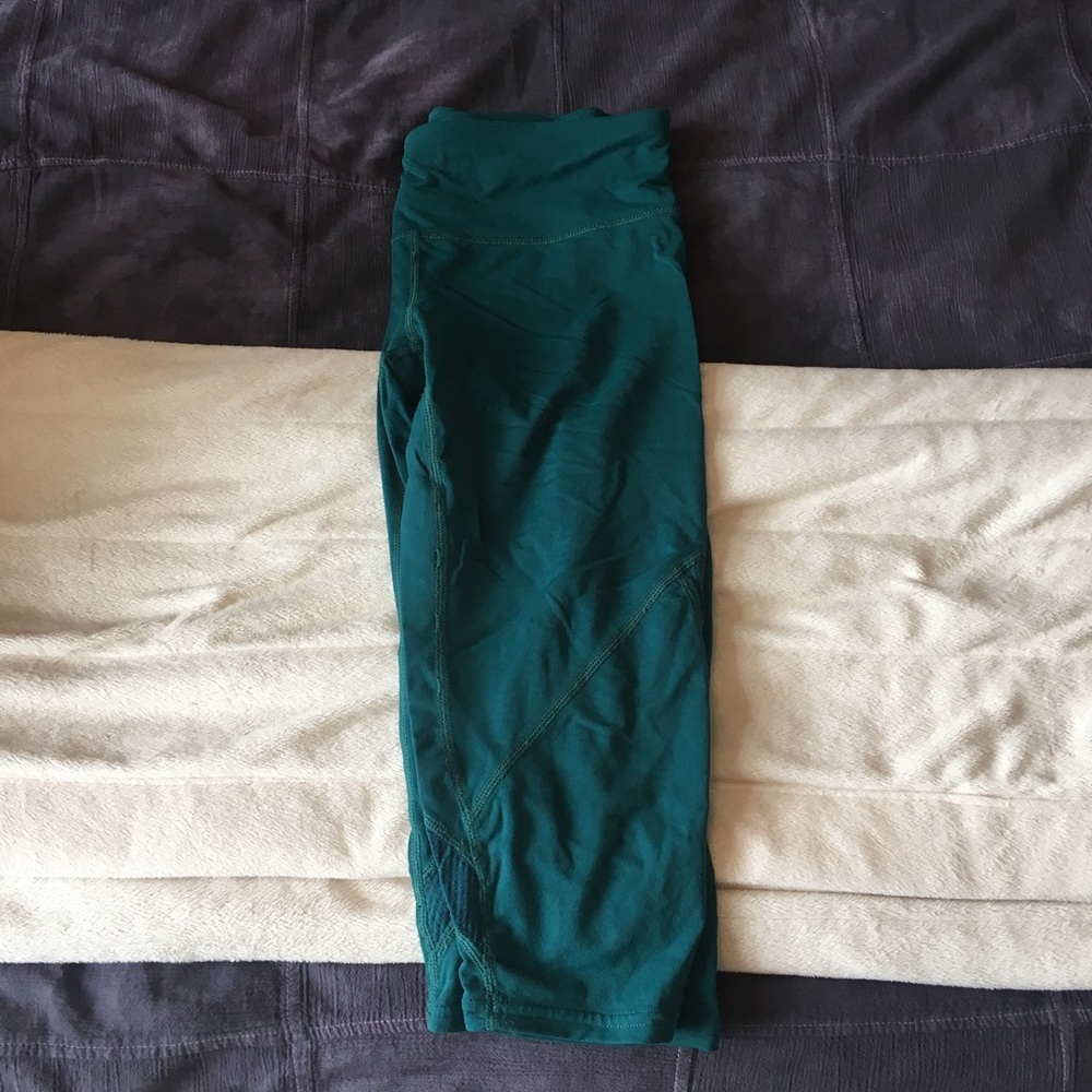 Half leggings in teal