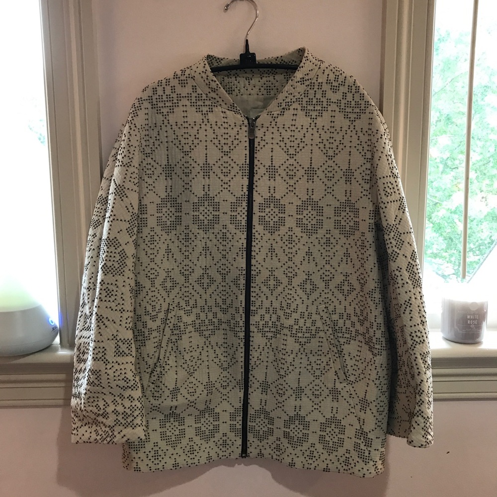 zara stitched coat