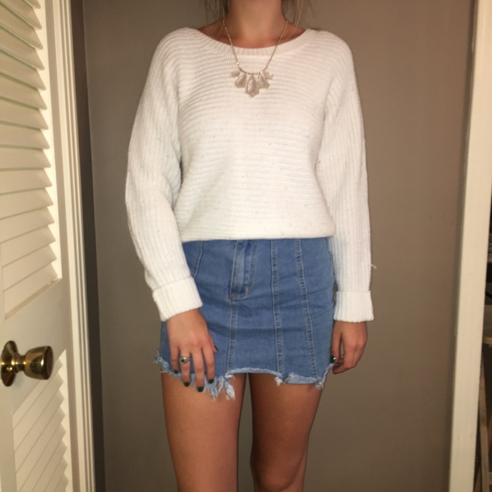 The perfect white sweater