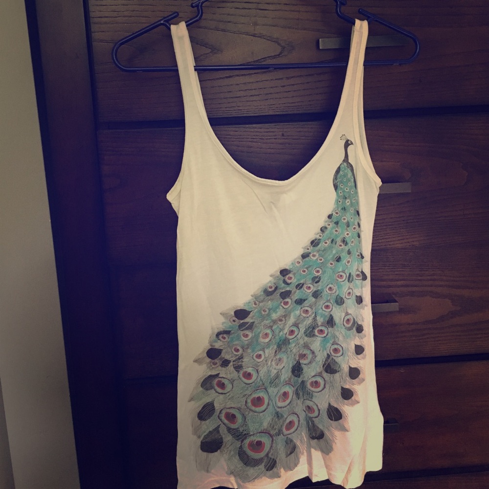Cute peacock tank