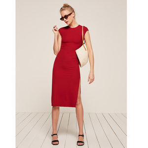 REFORMATION Gretta Dress Cherry Sz Small
