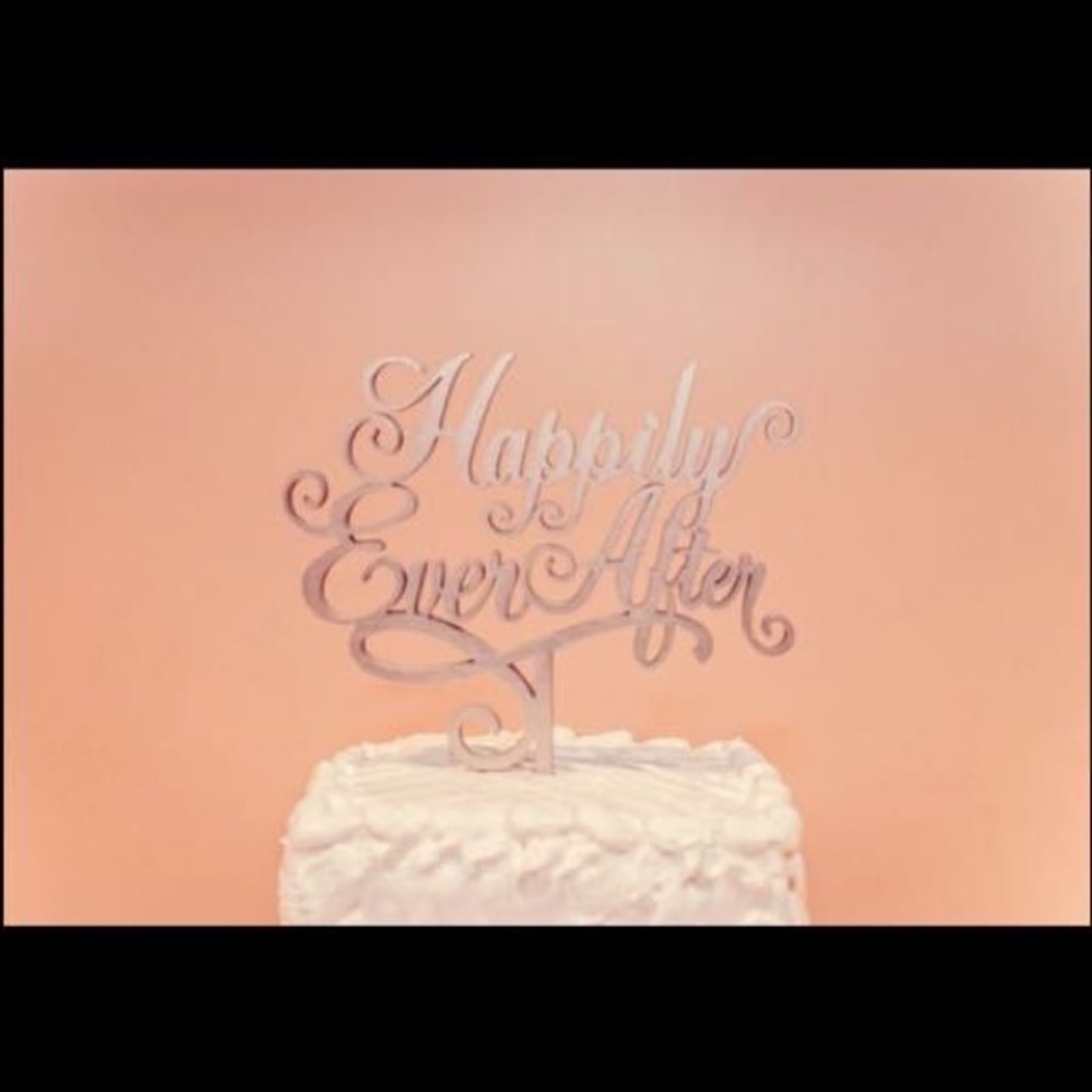 Happily Ever After Cake Topper