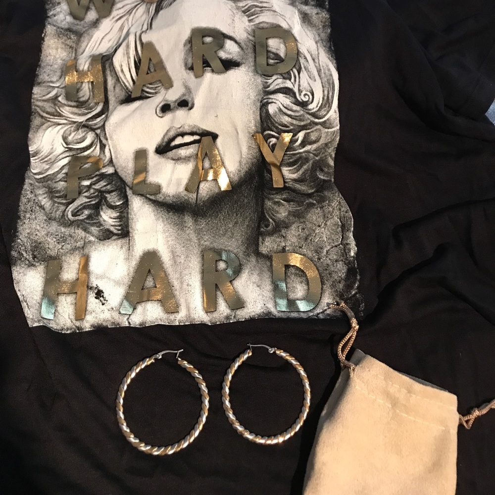 Stainless Steel Reversible Hoop Earrings