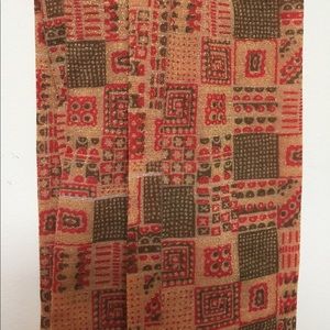 Anna Sui Yellow Gold Patterned Sparkle Tights