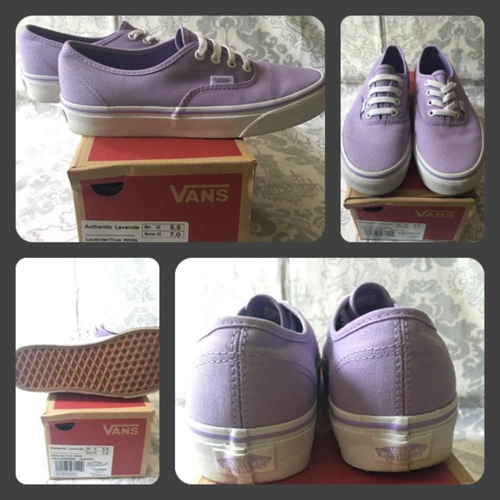 Lavender Authentic Vans