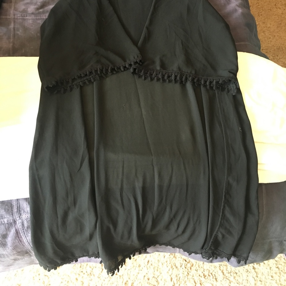 Black see through kimono