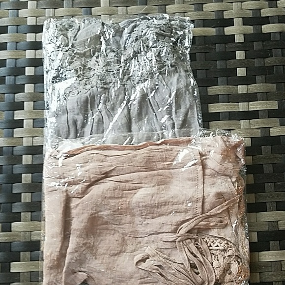 LIGHT AND AIRIE MUSLIN JACKETS W/CROCHET DETAIL - Picture 2 of 3