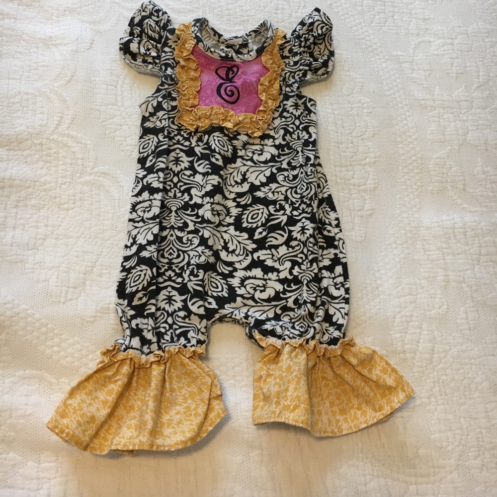 Ricrac and Ruffles romper