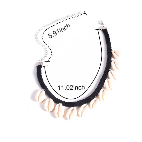 Boho beach bohemian conch shell choker🌈 - Picture 3 of 3