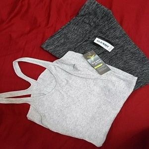 BNWT old navy active go-dry tank + shorts BUNDLE