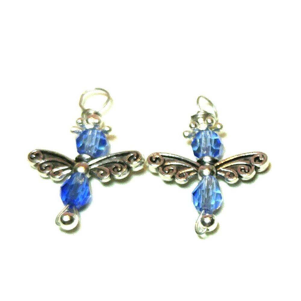 #0007 Handcrafted Swarovski Crystal Angel Earrings