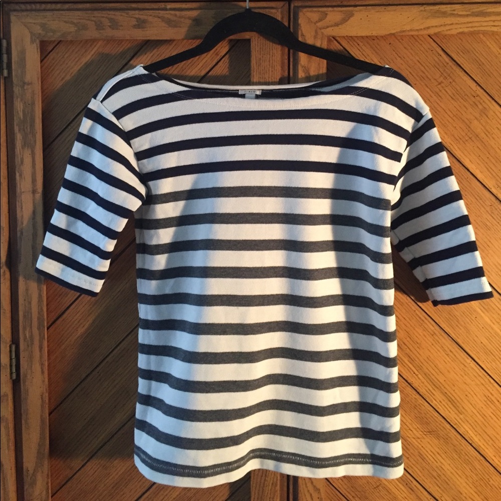 Jcrew 3/4 stripped shirt